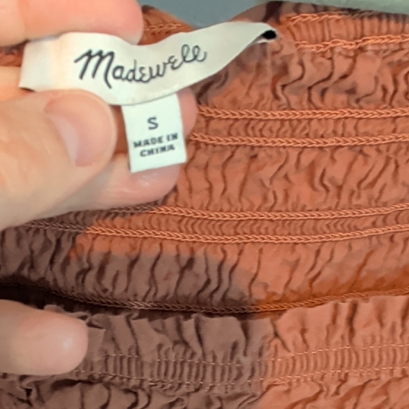 Madewel Lucie Bubble-Sleeve Smocked Top - Picture 3 of 7